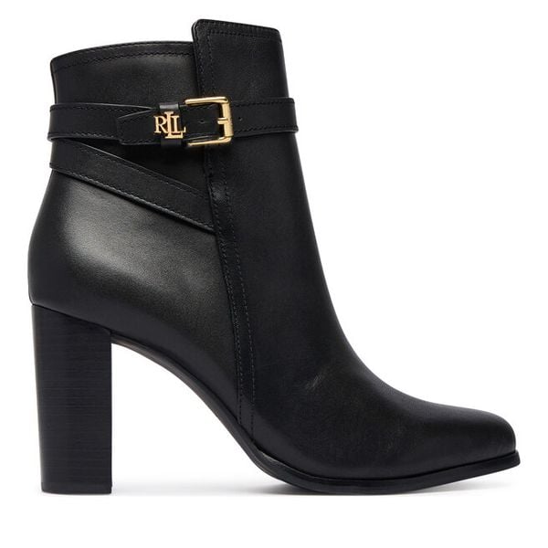 Botki LAUREN RALPH LAUREN. Czarne botki damskie Lauren Ralph Lauren, bez obcasa, na słupku, bez zapięcia. Za 1,199.00 zł.