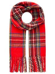 Zwillingsherz Szal w kolorze czerwonym rozmiar: onesize. Czerwone szaliki i kominy damskie Zwillingsherz, bez wzorów, z materiału. Za 126.15 zł.