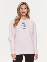Guess Bluza Destiny W4RQ10 K9Z21 Różowy Regular Fit. Czerwone bluzy bez kaptura damskie Guess, xs, z bawełny. Za 309.99 zł.