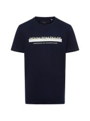Tom Tailor Denim T-shirt Mężczyźni Bawełna niebieski, S. Niebieskie t-shirty męskie Tom Tailor Denim, m, bez wzorów, z bawełny, bez kołnierzyka. Za 79.95 zł.