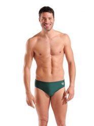 Arena Kąpielówki w kolorze ciemnozielonym rozmiar: 6. Zielone kąpielówki męskie Arena, bez wzorów, z materiału. Za 56.93 zł.