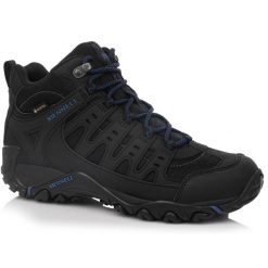 Męskie buty trapery trekkingowe membrana GORE-TEX MERRELL ACCENTOR SPORT MID GTX. Czarne buty trekkingowe męskie MERRELL, z gore-texu, bez zapięcia. Za 499.00 zł.