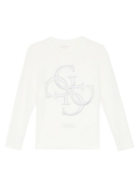 Guess Sweter J5BR07 Z0720 Écru Regular Fit. Swetry dziewczęce Guess, z aplikacjami, z syntetyku, bez kołnierzyka. Za 149.99 zł.