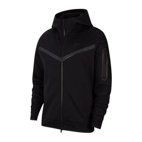 Bluza sportowa męska Nike Tech Fleece Hoodie FZ WR. Zielone bluzy sportowe męskie Nike, bez wzorów, z bawełny, klasyczne, bez kołnierzyka, bez ramiączek. Za 558.75 zł.