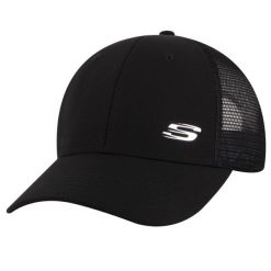 Czapka z daszkiem dla dorosłych Skechers Sport S Metal Hat Cap. Czarne czapki męskie Skechers, bez wzorów, z poliesteru, sportowe. Za 119.99 zł.