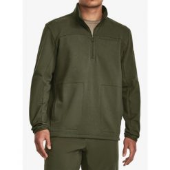 Bluza męska z zamkiem 1/2 Under Armour Tac Rival Job Fleece. Zielone bluzy bez kaptura męskie Under Armour, m. Za 214.99 zł.