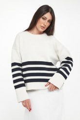 Sweter damski w paski Koa ECOALF. Swetry klasyczne damskie Ecoalf, l, bez kołnierzyka. Za 439.00 zł.