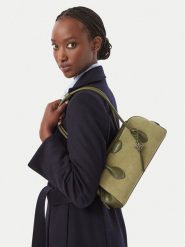 Calvin Klein Torebka Emblem Trio Suede Shoulder Bag LV04F3888G Zielony ciemny. Zielone torebki klasyczne damskie CALVIN KLEIN, bez wzorów, ze skóry, bez dodatków. Za 699.99 zł.
