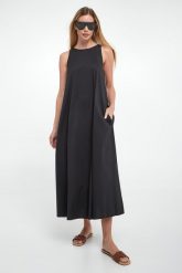 Sukienka maxi Romea MAX MARA BEACHWEAR. Sukienki damskie Max Mara Beachwear, bez wzorów, bez kołnierzyka, bez ramiączek, maxi. W wyprzedaży za 1,151.20 zł.