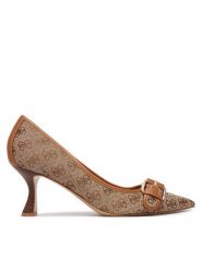 Guess Czółenka FLFAN2 FAL08 Beżowy ciemny. Brązowe czółenka damskie Guess, z aplikacjami, bez obcasa. Za 544.99 zł.