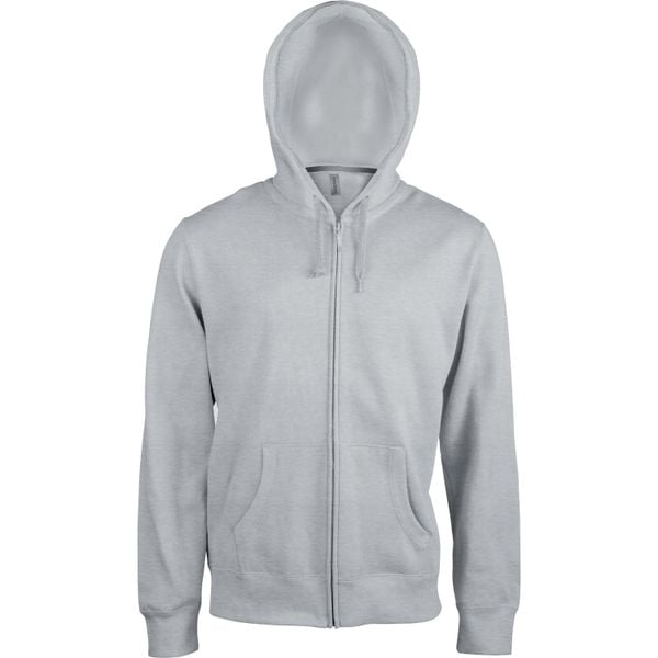 Bluza z kapturem na zamek błyskawiczny Kariban. Szare bluzy z kapturem męskie KARIBAN, m, z bawełny. Za 213.00 zł.