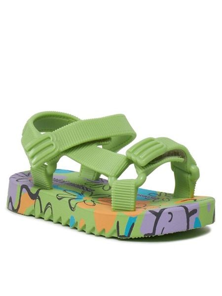 Melissa Sandały Mini Melissa Playtime Bb 35690 Zielony. Zielone sandały dziewczęce Melissa, z tworzywa sztucznego, bez zapięcia. Za 299.99 zł.