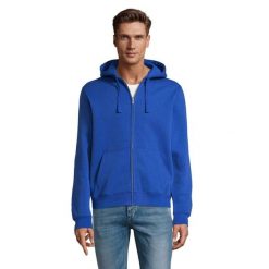 Męska Bluza Z Kapturem Spike Full Zip. Niebieskie bluzy z kapturem męskie SOL'S, m. Za 174.99 zł.