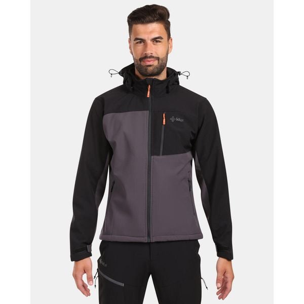 Męska kurtka softshell Kilpi ONTAVIO-M. Szare kurtki męskie Kilpi, m, bez wzorów, z softshellu, bez kaptura. Za 422.05 zł.