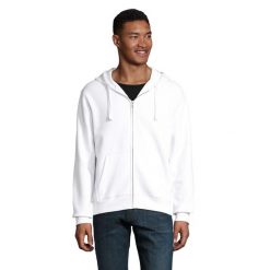 Męska Bluza Z Kapturem Spike Full Zip. Białe bluzy z kapturem męskie SOL'S, m. Za 163.99 zł.