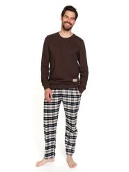 Doctor Nap Piżama w kolorze brązowym rozmiar: M. Brązowe piżamy męskie Doctor Nap, m, bez wzorów, z bawełny, bez ramiączek. Za 147.99 zł.