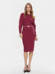 Guess Sukienka codzienna Allison W4RK06 Z2YJ2 Bordowy Regular Fit. Czerwone sukienki damskie Guess, na co dzień, xs, z aplikacjami, z wiskozy, bez kołnierzyka, bez ramiączek, proste. Za 389.99 zł.