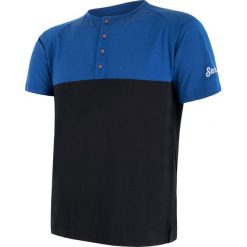 Sensor t-shirt męski z guzikami Merino Air PT niebiesko-czarny L. Czarne bielizna termoaktywna męska Sensor, l, bez wzorów, z dzianiny. W wyprzedaży za 175.00 zł.