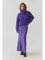 TATUUM Wełniana spódnica "Paloma 1" w kolorze fioletowym rozmiar: 40. Różowe spódniczki damskie Tatuum, bez wzorów, z wełny, z podwyższonym stanem, maxi. Za 314.75 zł.