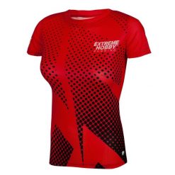 Koszulka do biegania damska z krótkim rękawem EXTREME HOBBY HALFTONE. Czerwone bielizna termoaktywna damska EXTREME HOBBY, xl, bez wzorów, z elastanu, sportowe, bez kołnierzyka, bez ramiączek. Za 139.00 zł.