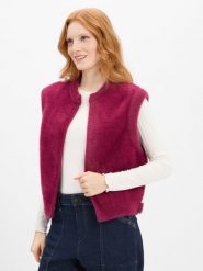 Rino & Pelle kamizelka z dzianiny - Elona Kobiety Sztuczne włókno lila, 34. Kamizelki damskie Rino & Pelle, z dzianiny. Za 229.95 zł.