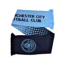 Szalik Manchester City licencjonowany. Niebieskie szaliki i kominy damskie MANCHESTER CITY, bez wzorów. Za 109.00 zł.