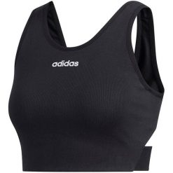 Stanik adidas Women Bra Top, czarny, XS. Czarne topy sportowe damskie Adidas, xs, bez wzorów, z bawełny, bez ramiączek. Za 102.99 zł.