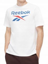KOSZULKA REEBOK męska 100071175 biała sportowa bawełniana t-shirt L. Białe t-shirty męskie Reebok, l, bez wzorów, z bawełny, bez kołnierzyka. Za 99.00 zł.