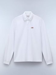 Napapijri Koszulka polo w kolorze białym rozmiar: XL. Białe koszulki polo męskie Napapijri, xl, bez wzorów, z bawełny, bez ramiączek. Za 166.88 zł.