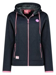 Geographical Norway Kurtka polarowa "Umariona" w kolorze granatowym rozmiar: XL. Niebieskie kurtki damskie Geographical Norway, xl, bez wzorów, z polaru, bez kaptura. Za 147.56 zł.