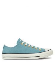 Converse Trampki Chuck Taylor All Star Leather A13817C Niebieski. Niebieskie trampki i tenisówki damskie Converse, bez wzorów, ze skóry. Za 219.99 zł.