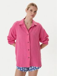 Roxy Koszula Morning Shine ERJWT03739 Różowy Loose Fit. Czerwone koszule damskie Roxy, l, bez wzorów, z bawełny, bez kołnierzyka, bez ramiączek. Za 279.99 zł.