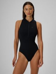 4F Kostium kąpielowy jednoczęściowy damski - czarny XL. Czarne stroje jednoczęściowe damskie 4f, l, bez wzorów. Za 159.99 zł.