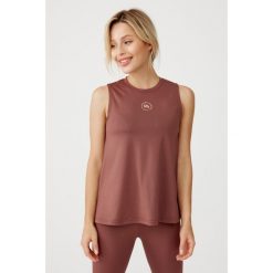Damski top sportowy szybkoschnąca Rough Radical Classic Top. Brązowe topy damskie ROUGH RADICAL, xl, bez wzorów, bez ramiączek. Za 109.00 zł.