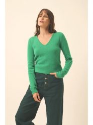 Just Cashmere Kaszmirowy sweter "Abby" w kolorze zielonym rozmiar: M. Zielone swetry klasyczne damskie Just Cashmere, m, z kaszmiru, bez kołnierzyka. Za 521.95 zł.