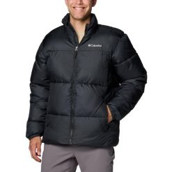 Kurtka sportowa męska Puffect III Jacket. Czarne kurtki treningowe męskie Columbia, m, bez wzorów, z poliesteru, trekkingowe. Za 721.00 zł.