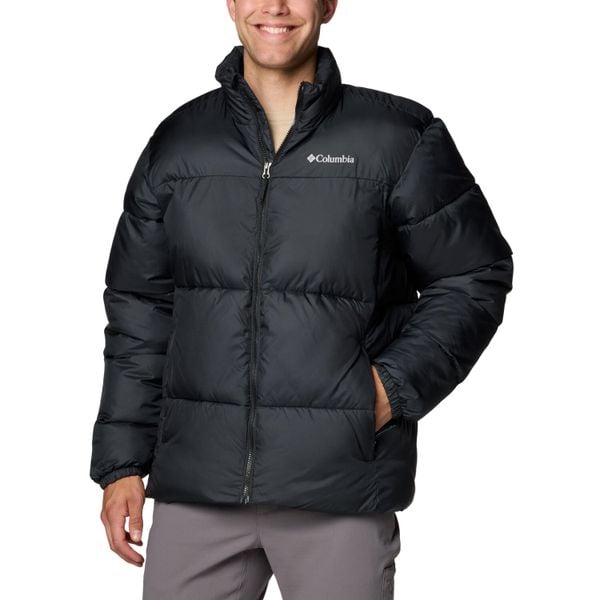 Kurtka sportowa męska Puffect III Jacket. Czarne kurtki treningowe męskie Columbia, m, bez wzorów, z poliesteru, trekkingowe. Za 721.00 zł.