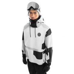 Kurtka snowboardowa męska W1 Tibet. Szare kurtki męskie SIROKO, m, bez wzorów, z materiału, bez kaptura, narciarskie. Za 297.00 zł.