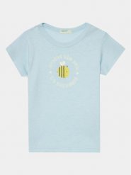 United Colors Of Benetton T-Shirt 3I1XA104H Błękitny Regular Fit. Niebieskie t-shirty chłopięce United Colors Of Benetton, bez wzorów, z bawełny, bez ramiączek. Za 29.99 zł.