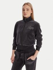 Guess Bluza W6RQ26 KCUF1 Granatowy Regular Fit. Niebieskie bluzy bez kaptura damskie Guess, xxl, z syntetyku. Za 389.99 zł.