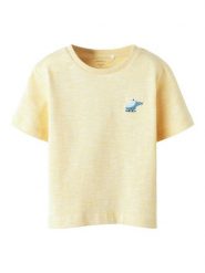 NAME IT T-Shirt Fredery 13238143 Żółty Regular Fit. Żółte t-shirty chłopięce Name it, bez wzorów, z bawełny, bez ramiączek. Za 39.99 zł.