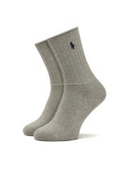 Polo Ralph Lauren Skarpety długie 455846847013 Szary. Szare skarpetki damskie Polo Ralph Lauren, bez wzorów, z bawełny. Za 75.99 zł.