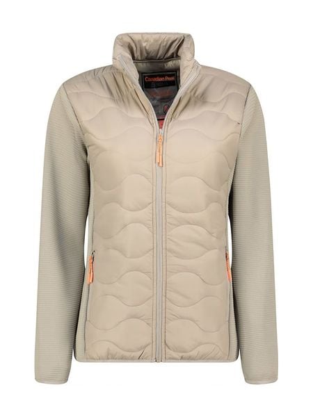 Canadian Peak Kurtka polarowa "Tahitieak" w kolorze beżowym rozmiar: XXL. Brązowe kurtki damskie Canadian Peak, xxl, z aplikacjami, z materiału, bez kaptura. Za 156.98 zł.