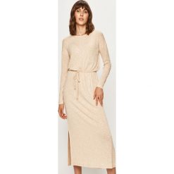 Roxy - Sukienka. Sukienki damskie Roxy, na co dzień, l, bez wzorów, z dzianiny, casualowe, bez kołnierzyka, bez ramiączek, maxi, proste. Za 279.90 zł.