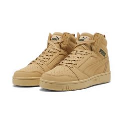 Buty do chodzenia męskie Puma Rebound V6 Buck. Brązowe buty sportowe na co dzień męskie Puma, z gumy, bez zapięcia, trekkingowe. W wyprzedaży za 252.00 zł.