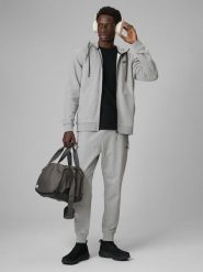 4F Spodnie dresowe joggery męskie - szare L. Szare spodnie dresowe męskie 4f, bez wzorów, z dresówki. Za 149.99 zł.