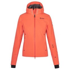 Kurtka narciarska damska Kilpi CORTINI-W. Brązowe kurtki damskie Kilpi, s, bez wzorów, z materiału, z kapturem, narciarskie, Dermizax. Za 829.50 zł.