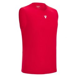 Tank top Macron Mp 151 Hero x5. Czerwone topy sportowe damskie Macron, na lato, m, bez wzorów, z materiału, bez ramiączek. Za 267.95 zł.