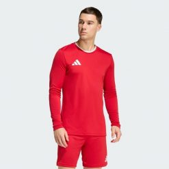 Koszulka Entrada26 Long Sleeve Jersey. Białe koszulki męskie z długim rękawem Adidas, l, z dzianiny, bez ramiączek, do piłki nożnej, climacool (adidas). Za 99.95 zł.