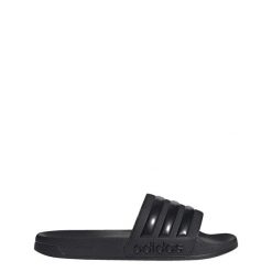 Klapki basenowe Adilette Shower Slides. Czarne klapki damskie Adidas, bez wzorów, bez obcasa. Za 119.00 zł.